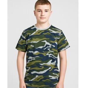 Epic Threads Boys XL Camo Print Crew Neck Short Sleeve T-Shirt NWOT